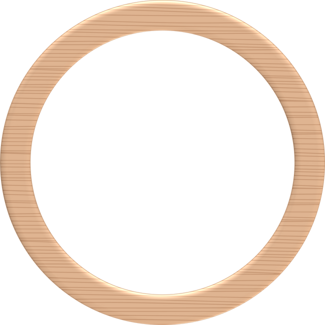 Wooden Circle Frame