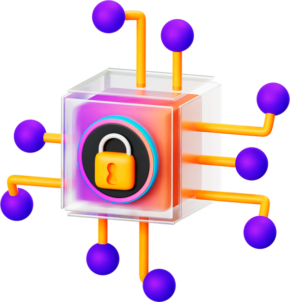 3d Secure Blockchain Icon